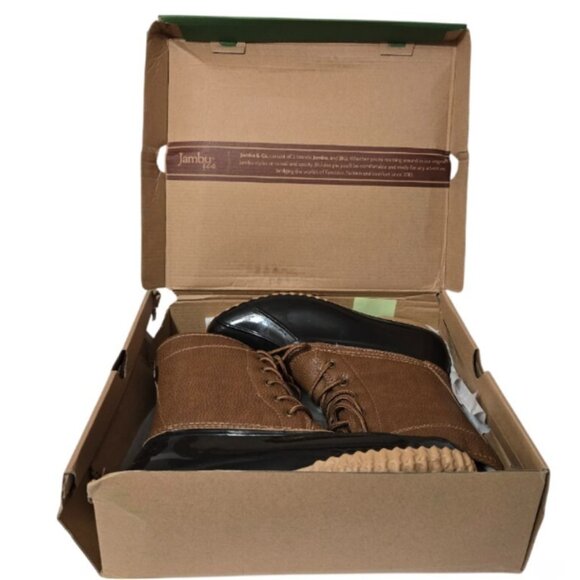 JBU by Jambu Women Maplewood Faux Leather Lace-Up Rain Boots Shoes (Size 10) NWT - Picture 6 of 10